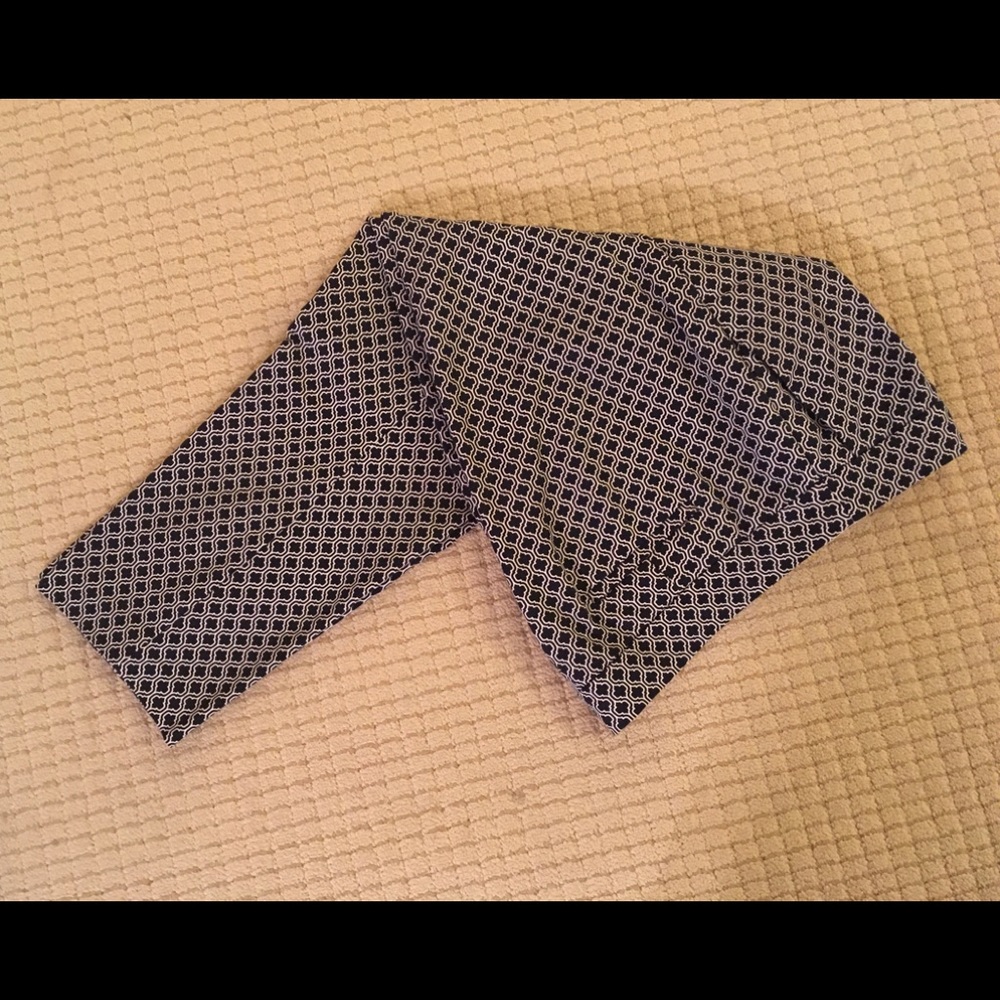 Willi Smith size 14 navy print ankle pant